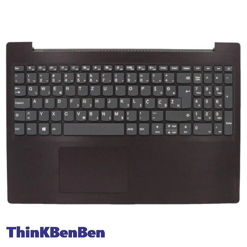 

SI словенская темная клавиатура с орхидеей, верхний корпус, подставка для рук, чехол для Lenovo Ideapad L340 15 15IWL 15API 5CB0S16700