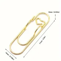 4 multifunctional pen clip pen hanging love paper clip pen button notebook accessories fixed seat pen clip 2