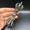 Buddhist Dharma Artifact Nine-strand Golden Steel Pestle Tibet Cold Iron Puba Pestle Vajra Tiantie Warm and Quaint Collection An 4
