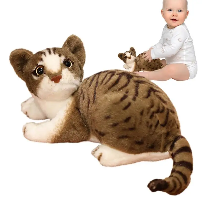 Real-life Cute Plush Cat Doll Soft Stuffed Animal Plush Kitten Toys For Children Cartoon Kids Girl Baby Birthday Gift the girl s guide to life on two wheels