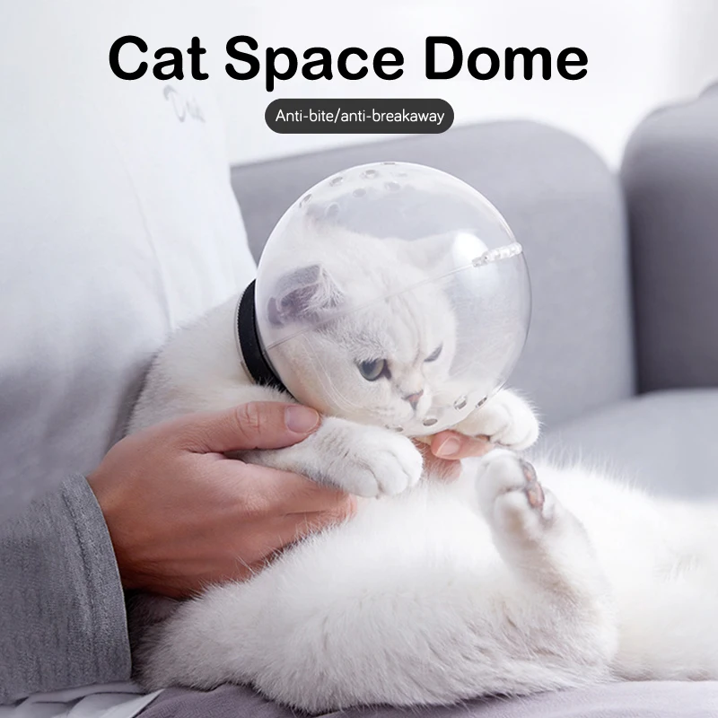 

Cat Muzzle Anti-Bite Breathable Cat Grooming Supplies Anti-Licking Protective Space Hood Grooming Mask Bath Grooming Accessories