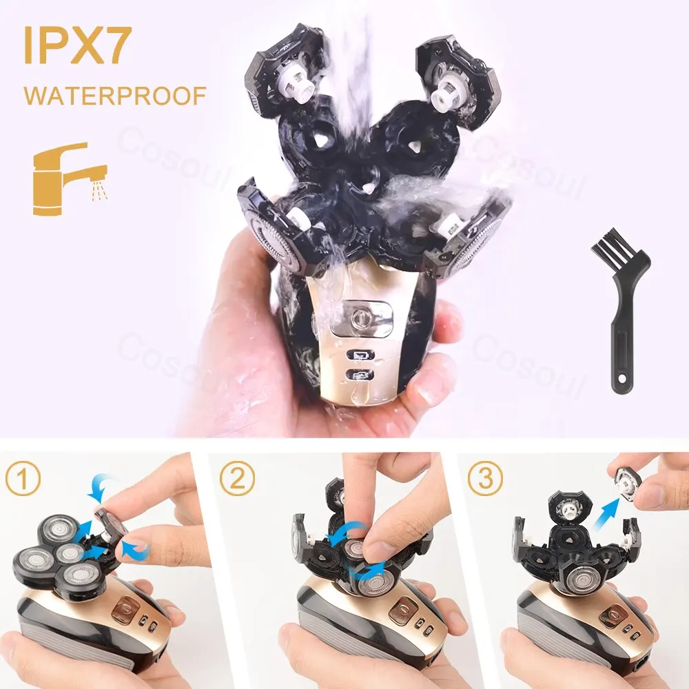 Afeitadora calva Para hombres Afeitadora eléctrica recargable