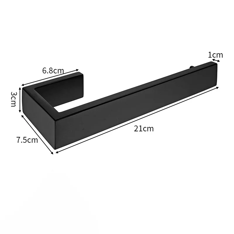 Stainless Steel Bathroom Storage Rack Wall Mounted Towel Rack Bathroom Horizontal Bar Towel Kitchen Accessories