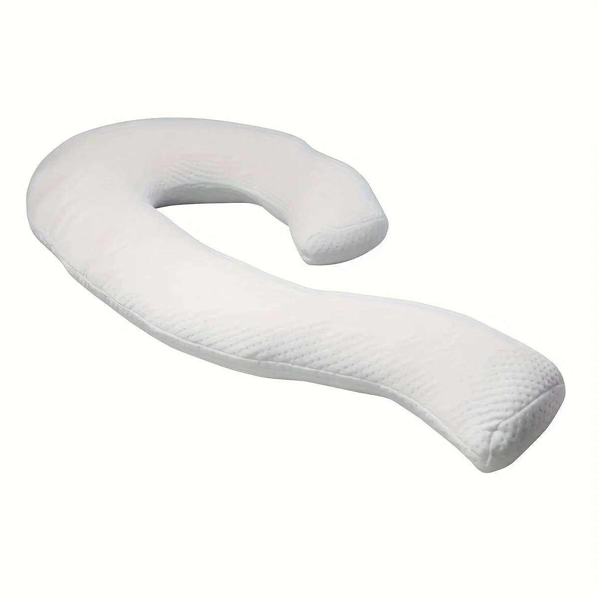 Contour Swan Body Pillow for Sleeping Knitted Fabric Comfortable Soft Full Pregnancy Body Pillow