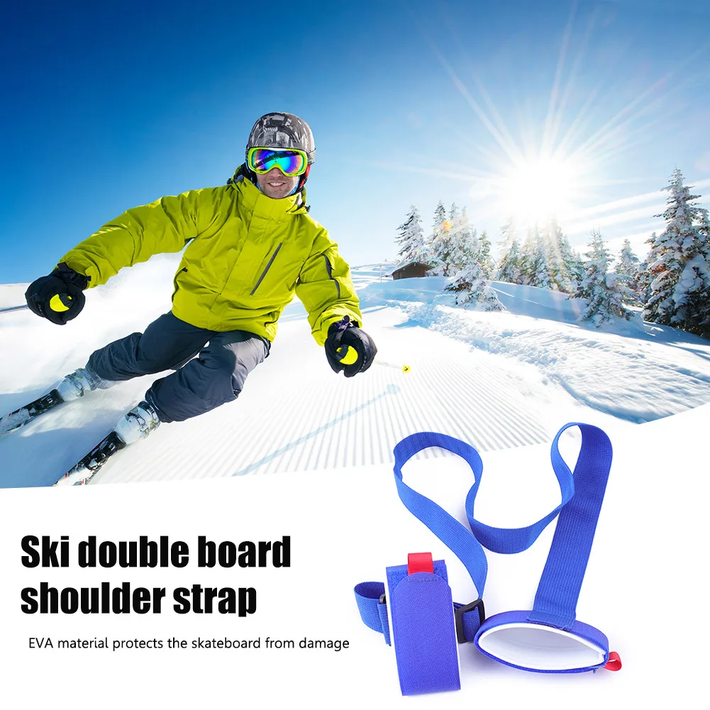Tanie Nylonowy uchwyt na ramię do jazdy na nartach przenośny regulowany uchwyt na sklep