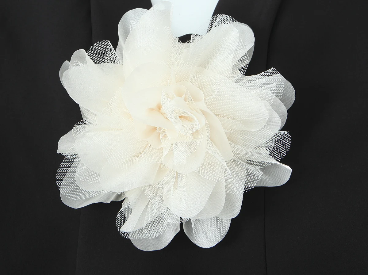 Women Sexy Fashion Chic 3D Gauze Flower Strapless Top Female Elegant Sleeveless Backless Short Vest Lady Holiday Party Top