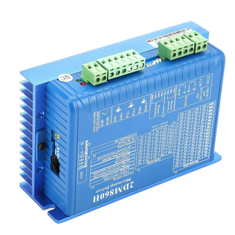 2-phase Digital Stepper Motor Driver 2DM860H 2DM860 2.1A-8.4A 24-80V AC & DC Universal For NEMA 34 Series Stepper Motor