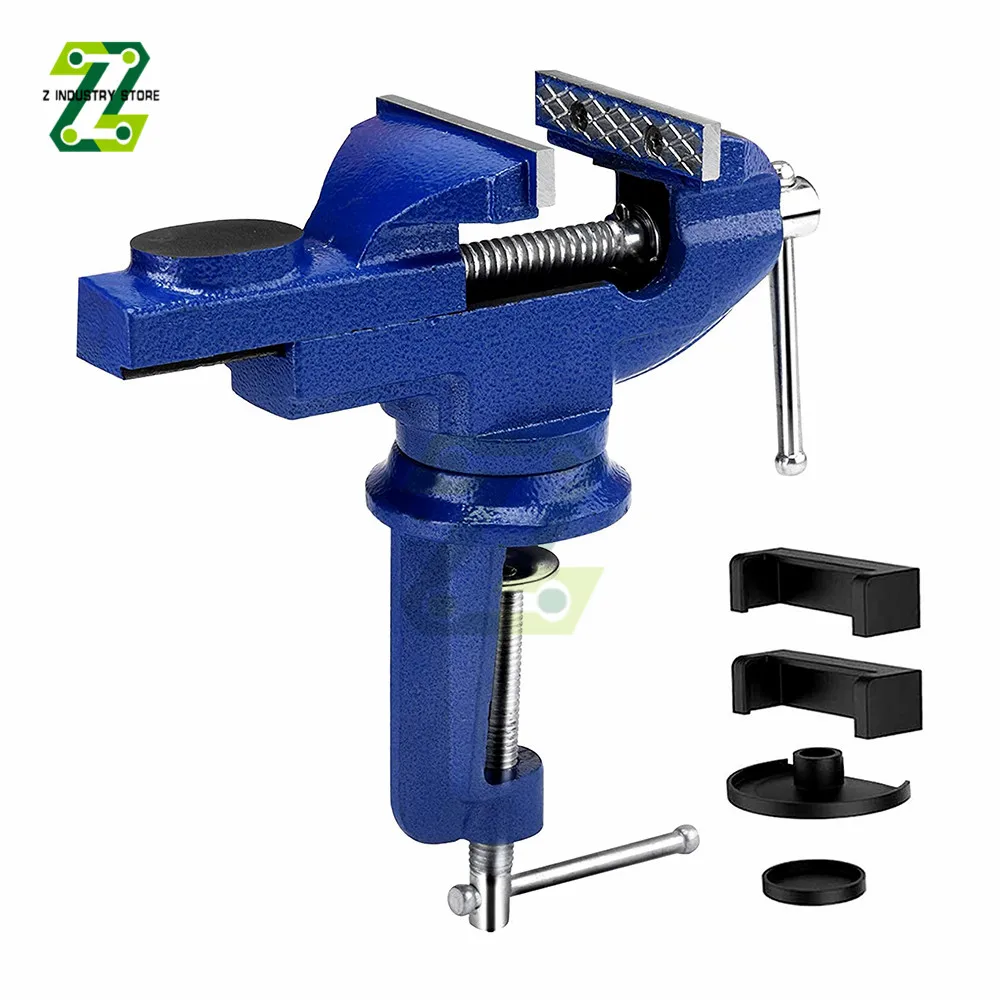 

10mm/60mm/70mm Bench Vise Multifunctional Vise Clamp-On Bench Vise With Large Clamp On Table Mini Hand Tool for DIY Table Use