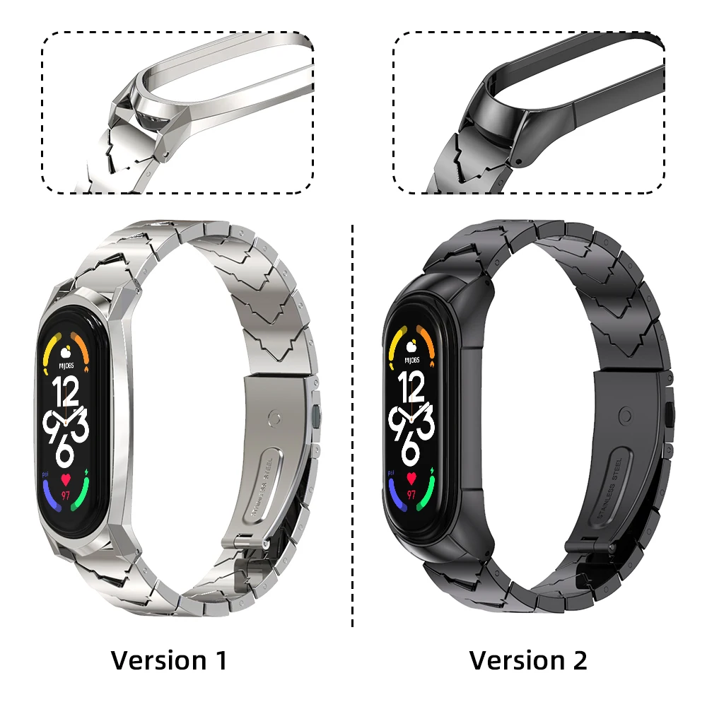Astorgos Bracelet En Métal Compatible Avec Xiaomi Mi Band 9/8