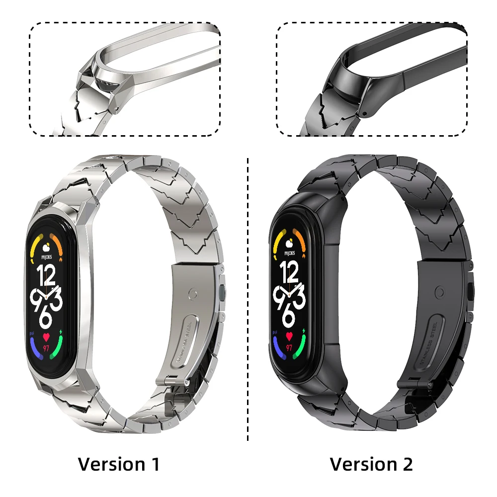 Acheter Bracelet en métal pour Xiaomi Mi Band 8 7 6 5 4 3, chaîne