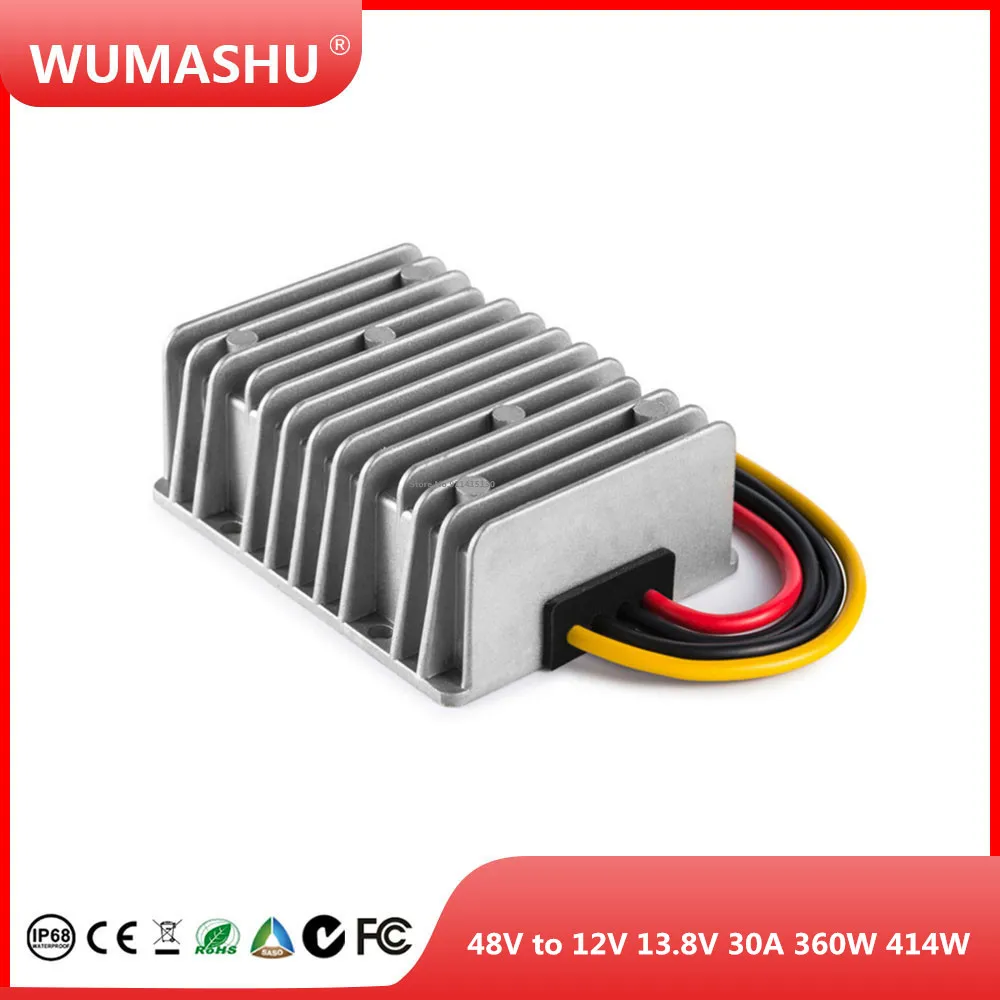 48V to 12V 13.8V 30A 360W 414W DC DC Converter Transformer Voltage Regulator Car Solar LED Power Supply Step Down Buck Module 2 in 1 dctodc converter module ldo regulator step down power supply module 3 3v no pin