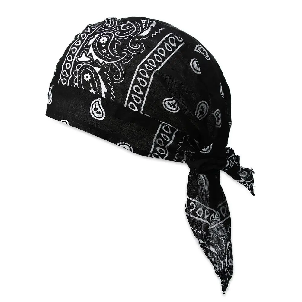 Unisex Quick Dry Cotton Headscarf Pirate Hat 4
