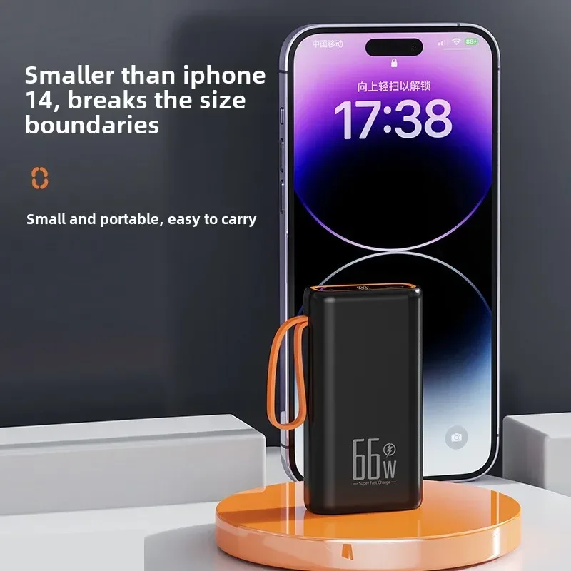 20000mAh Power Bank PD66W Super Fast Charging Portable Charger External Battery Pack Travel for Samsung Xiaomi IPhone Huawei 5