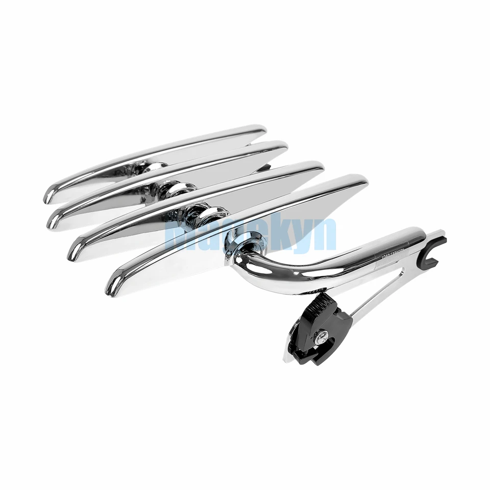 Portapacchi Staccabile Per Harley Touring: Two Up Tour Pack Pak Rack Per Street Glide, Road King, Electra Glide (2014-2022, Nero)