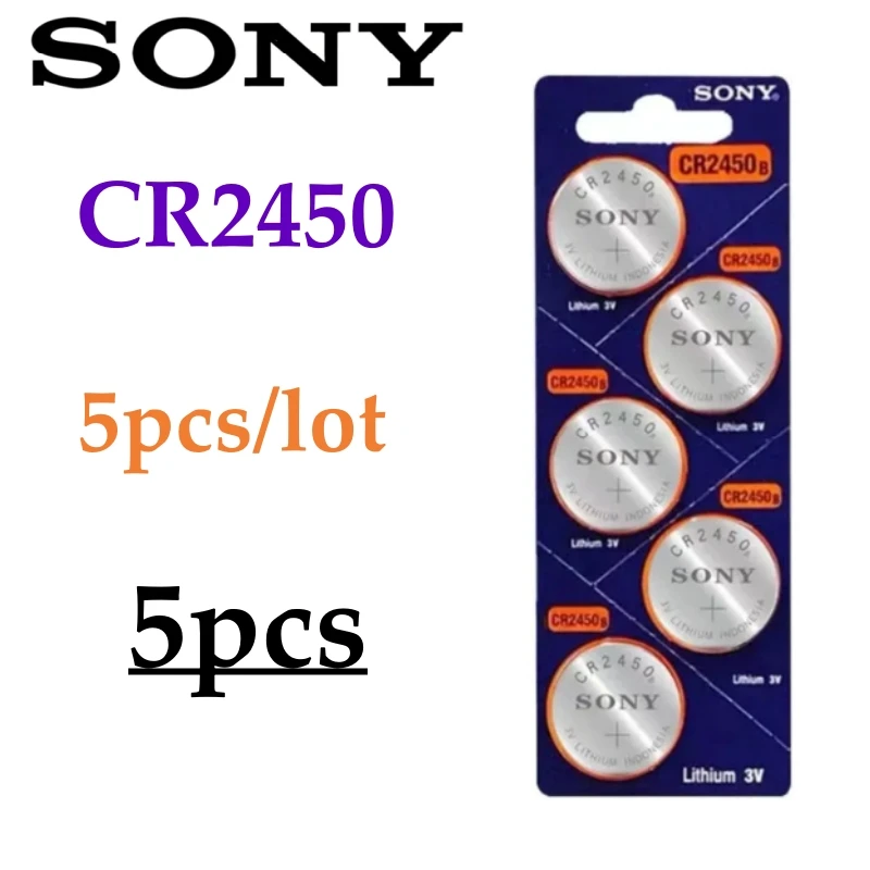5-30pcs For Sony CR2450 Battery cr 2450 For Car Watch Toys Remote Control Computer Calculator Control 2