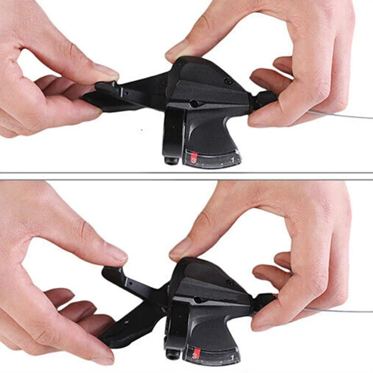 Description Picture 4 of itemMtb Bike Gear Brake Levers Set Shifter Shift 3/8 Speed Cables For Shimano Bicycle Derailleur Finger Pivot