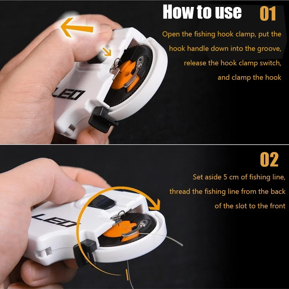 Fishing Tools Fishing Accessories Fishing Line Winder Fishing Reels Tools Fishing Tool Fishing Tackle Electric Hooking Device Line Automatic Fishing Line Winder Lure Fishing Hook Tying Device Portable Accessories