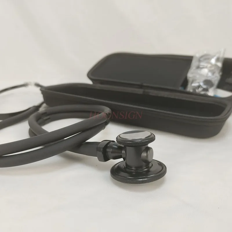 stethoscope + Box Professional Stethoscope Care Fetal Children And Adult Heart Lung Sound Latex Free Allergy Ingredients Double