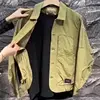 New Casual Jacket Men's Lapel Jacket Men's Short Style Trendy Youth Solid Color Multi Pocket Outerwear 1