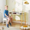Children's Study Desk and Chair Set for Ages 3-12, Storage-Friendly, Ideal for Homework and Computer Use in Home or School