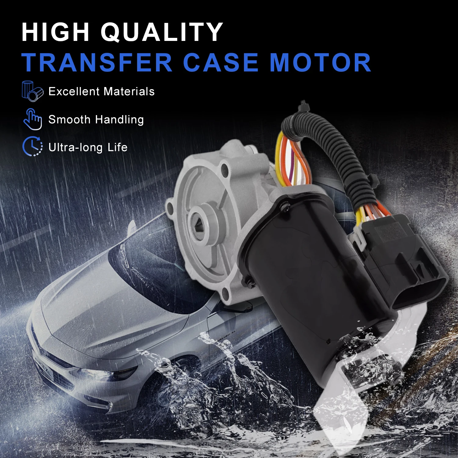 Transfer Case Shift Motor 600-908 For Chevy Silverado GMC Sierra Yukon HUMMER H2 4WD V8 364 6.0 6.0L 2003 2004 2005 -