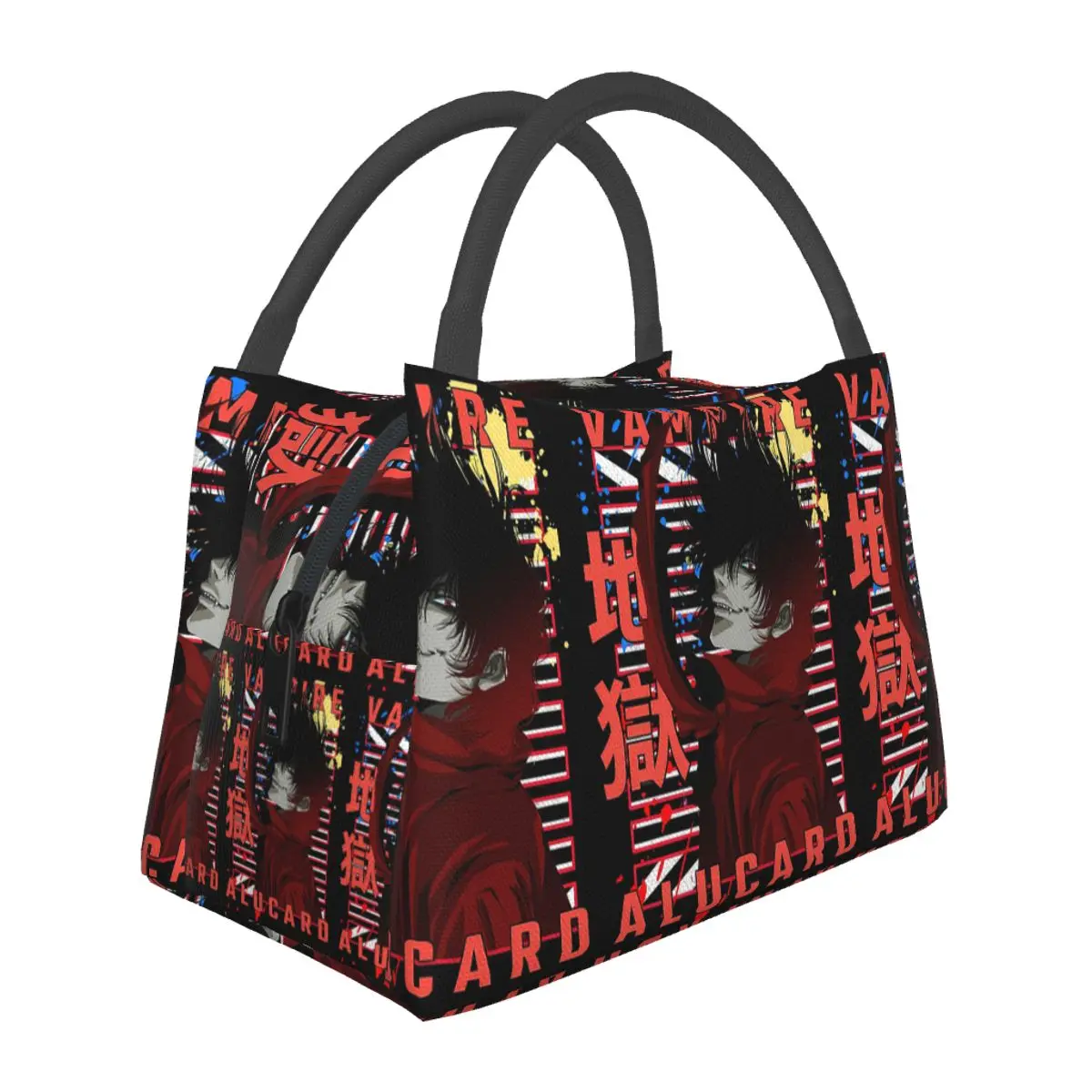 

Alucard Hellsing Manga Lunch Bags Insulated Bento Box Waterproof Lunch Tote Picnic Bags Cooler Thermal Bag for Woman Student