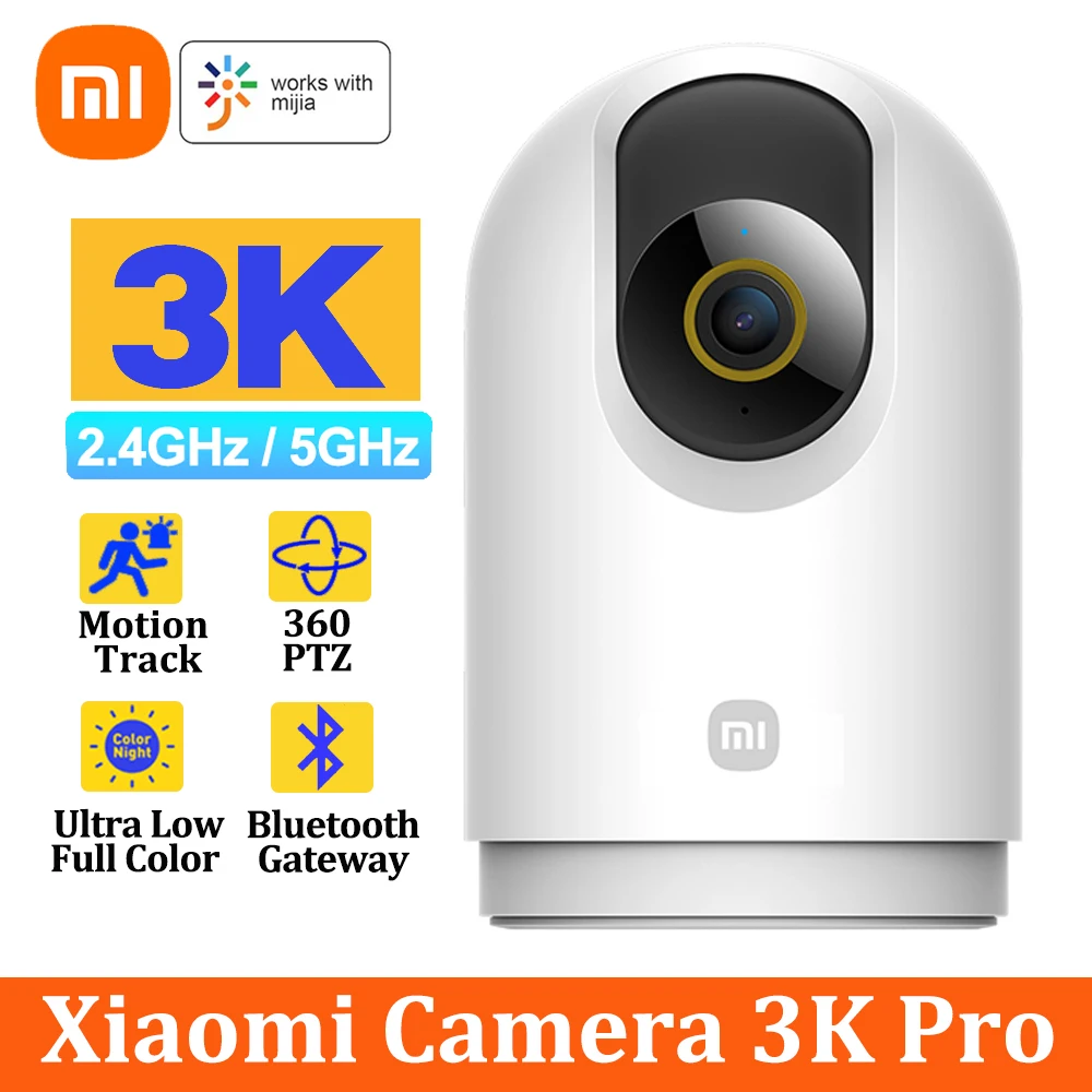 Xiaomi Smart Camera 3K Pro PTZ Mi Home 360 WiFi CCTV Baby Security Camera  Bluetooth Mesh Gateway Full Color IP Video Webcam - AliExpress