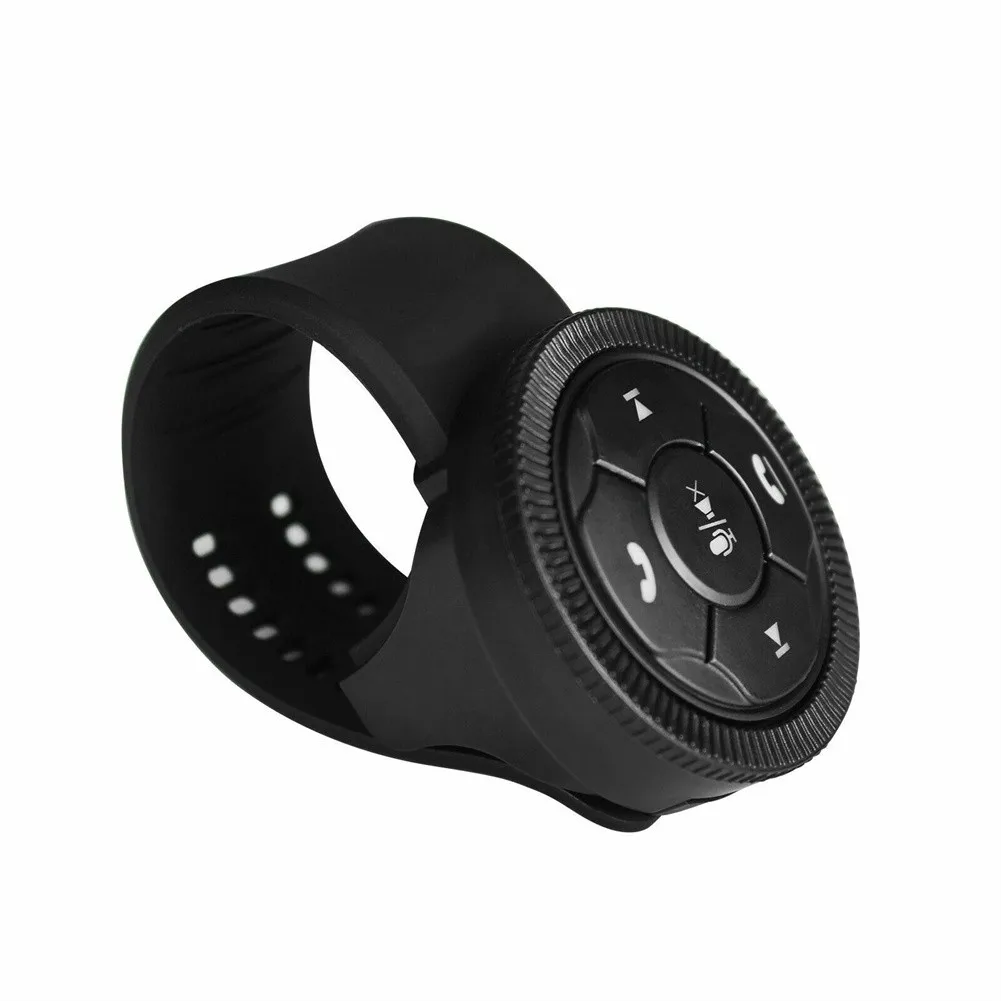 Black Steering Wheel Controller Wireless Phone Media Button Remote Customize Button Steering Wheel Control Car Radio G
