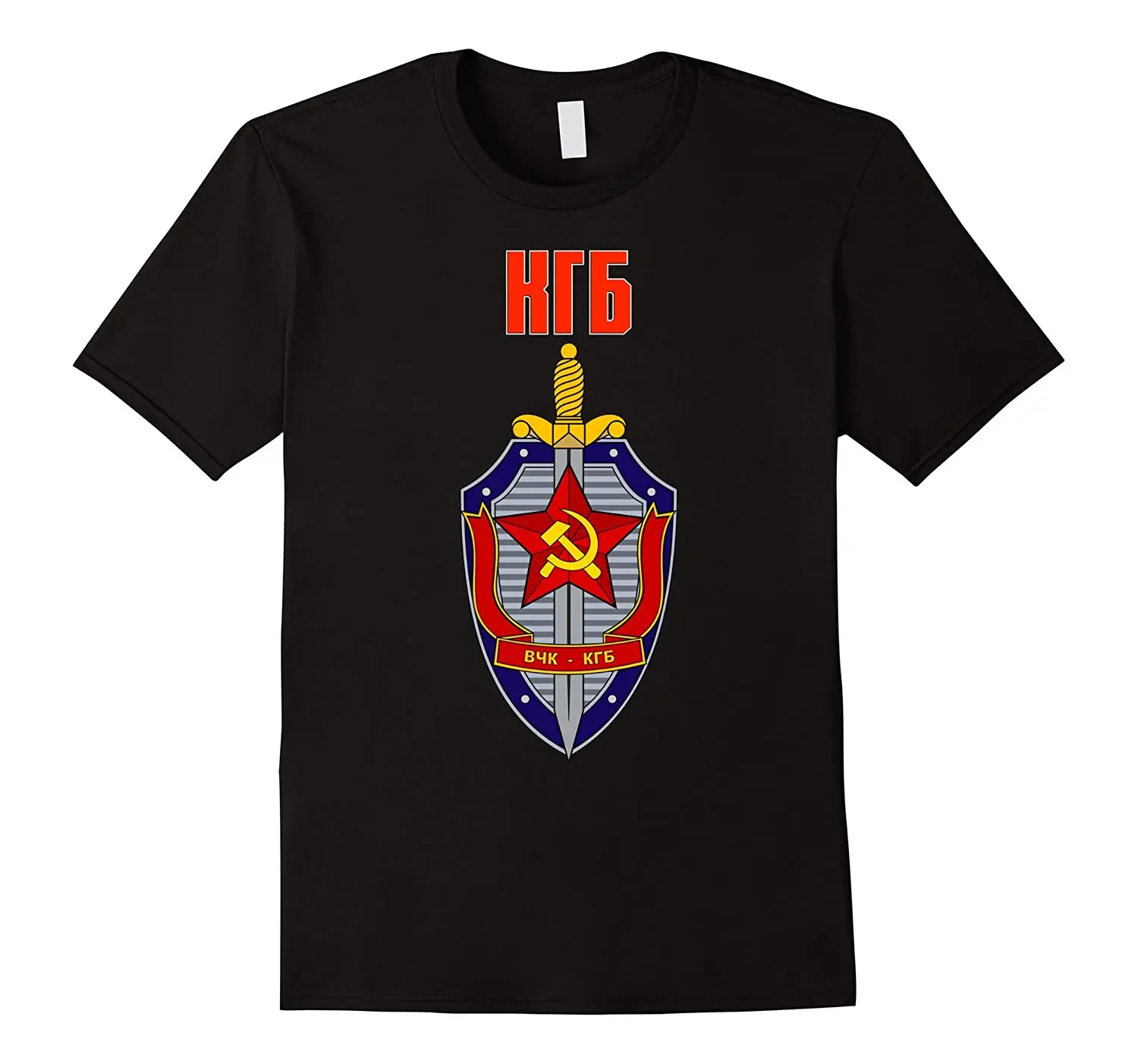 

Russian Soviet Anti Spy KGB Badge USSR T-Shirt. Summer Cotton O-Neck Short Sleeve Mens T Shirt New S-3XL