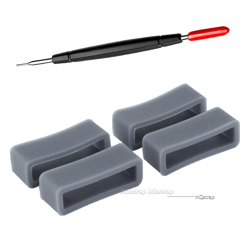 INF Confezione da 10 passanti per cinturino orologio da 22 mm, supporto per cinturino con passante, passanti per cinturino di ricambio, passante in