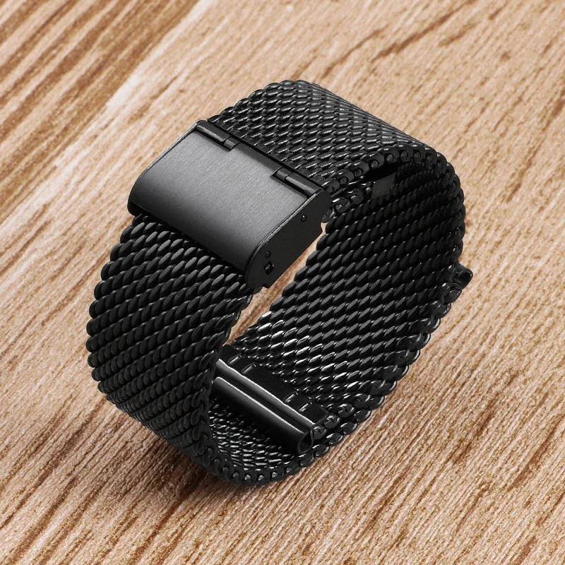1,0 mm Milanese Mesh Loop Edelstahl-Uhrenarmband 18 mm 20 mm 22 mm 24 mm Armbänder für DW 3 mm dickes Armband für Omega – Detail 10