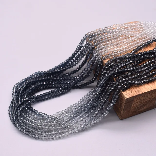 New 2x3mm Dyeing Loose Spacer Czech Beads Crystal Faceted Rondel Glass Beads for Jewelry Making Jewelry DIY Accessories 45 2mm 170pcs