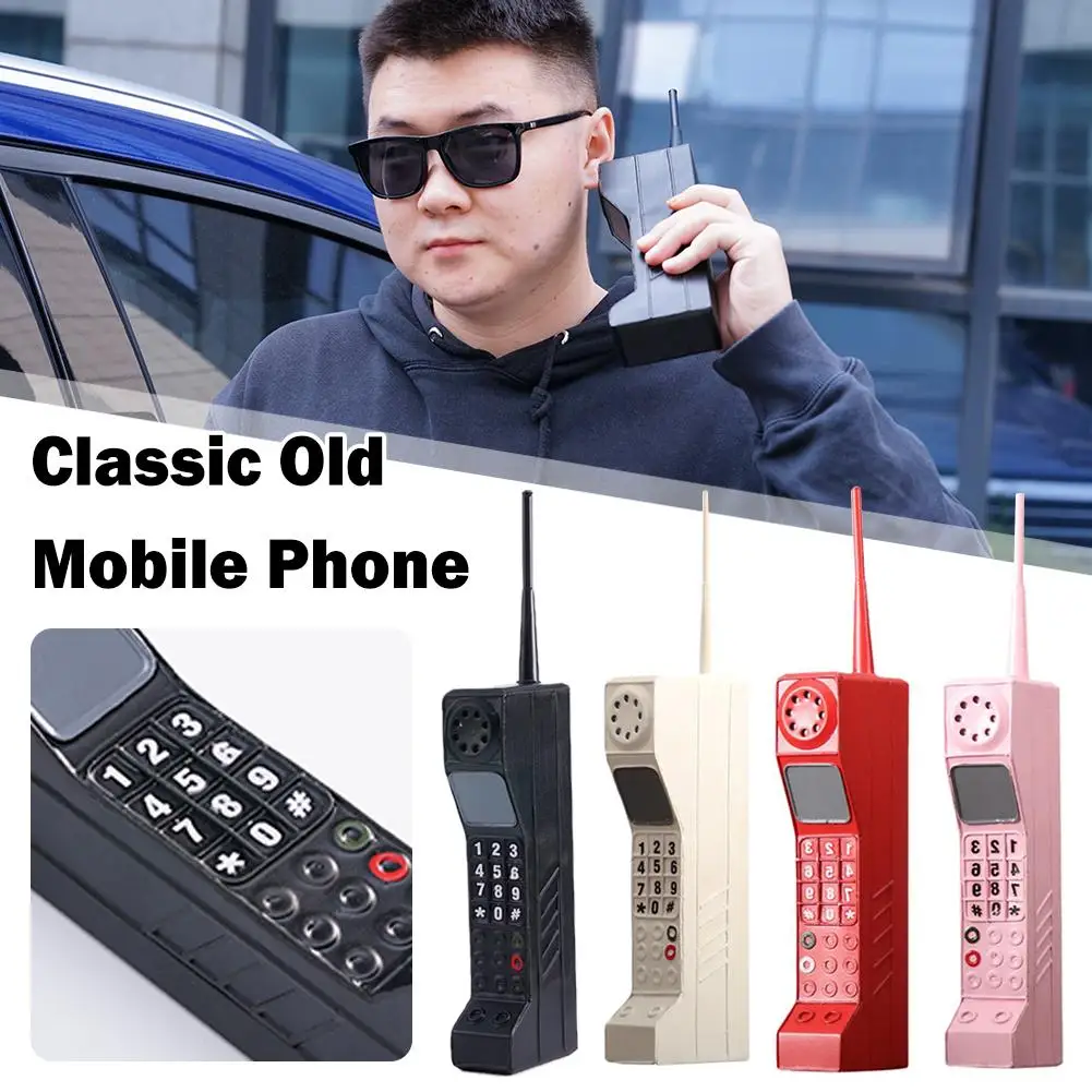 Bar Retro Phone Model Metal Vintage Classic Brick Phone Old Props Fashioned Phone Photography Mobile Cell Decora L5R7