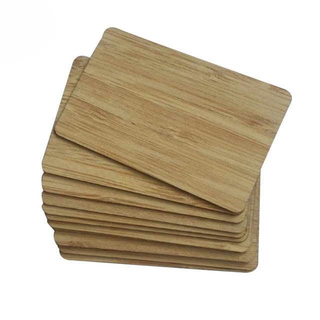 10 Pieces Bamboo Wooden 144bytes 13.56MHZ NFC213 UID Chip Membership Card NFC Contactless Business Gift Social Recognition Card 3