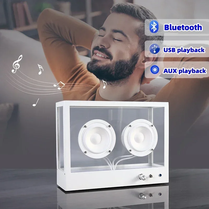 HIFI Bookshelf Bluetooth Speaker AUX Computer Voice Box