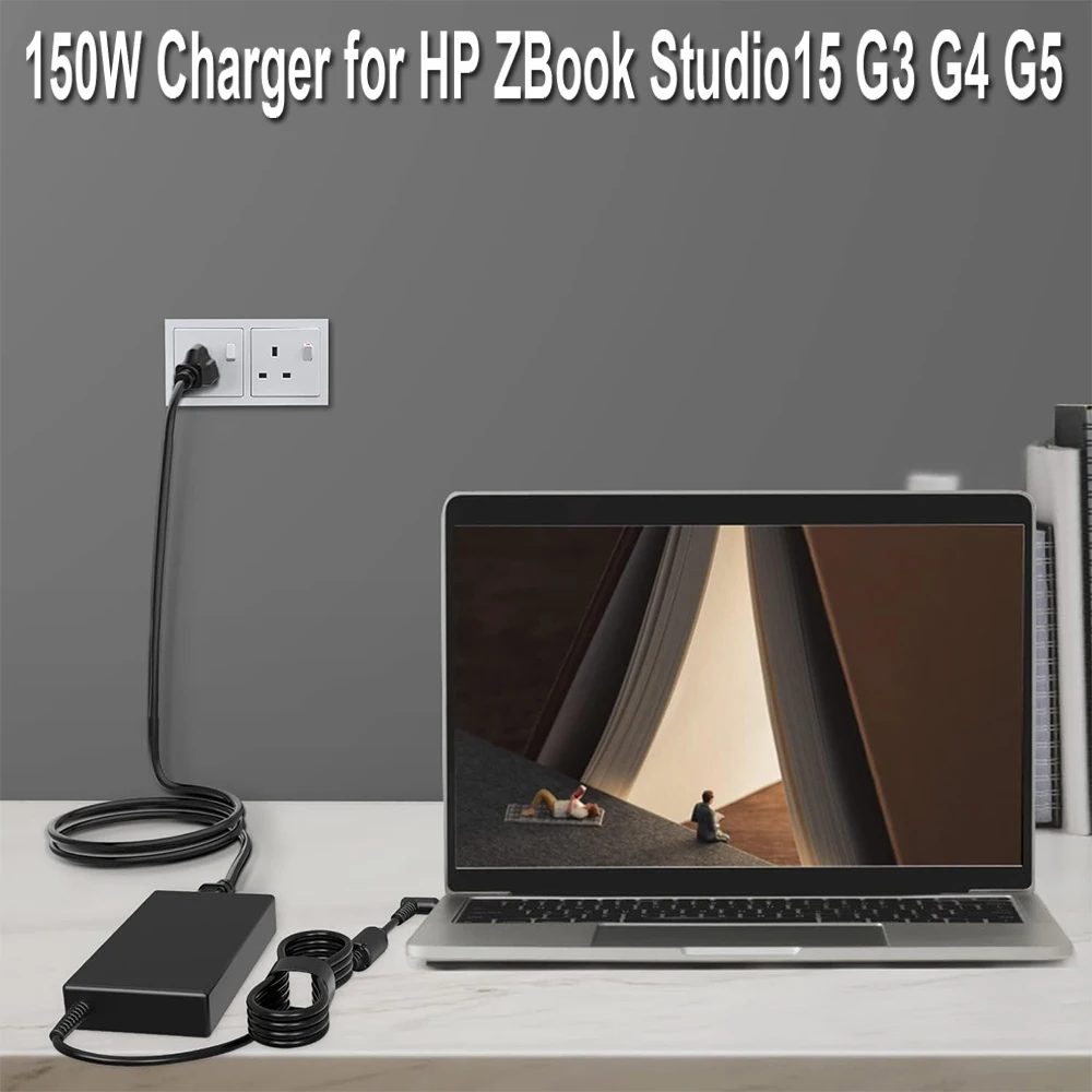 Caricabatterie Da 150W Per Hp Zbook Studio15 G3 G4 G5 Hp Zbook G3 G4 Omen X By 15 17 Adp-150Xb Pc Cavo Adattatore Per Laptop