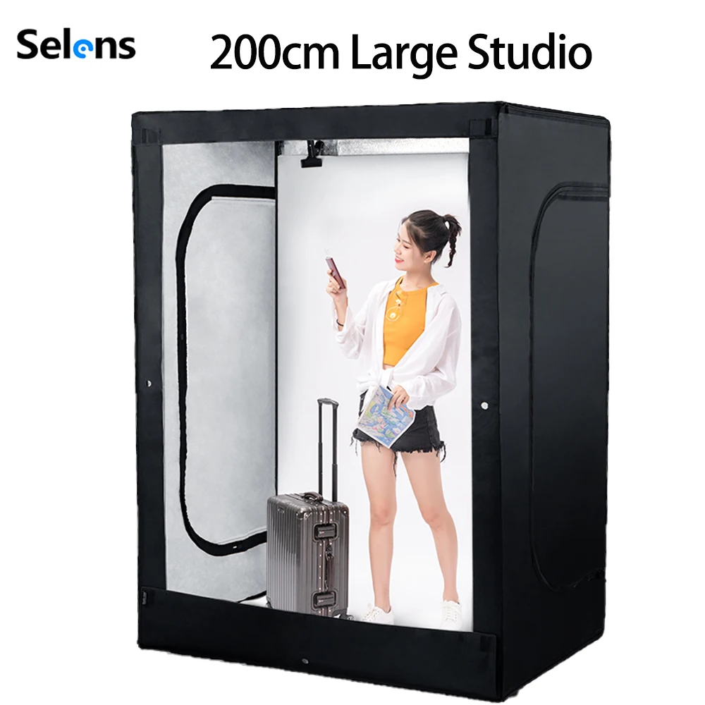 

Selens Large Studio 200CM Professional Lighting Shooting Tent Kit Portrait Soft light Photo Studio Kits Photography Accessories