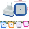 Mini LED Night Light EU/US Plug in Dusk to Dawn Sensor Wall Nights Lamp Square for Bedroom Hallway Stairs Corridor 110V 220V 3