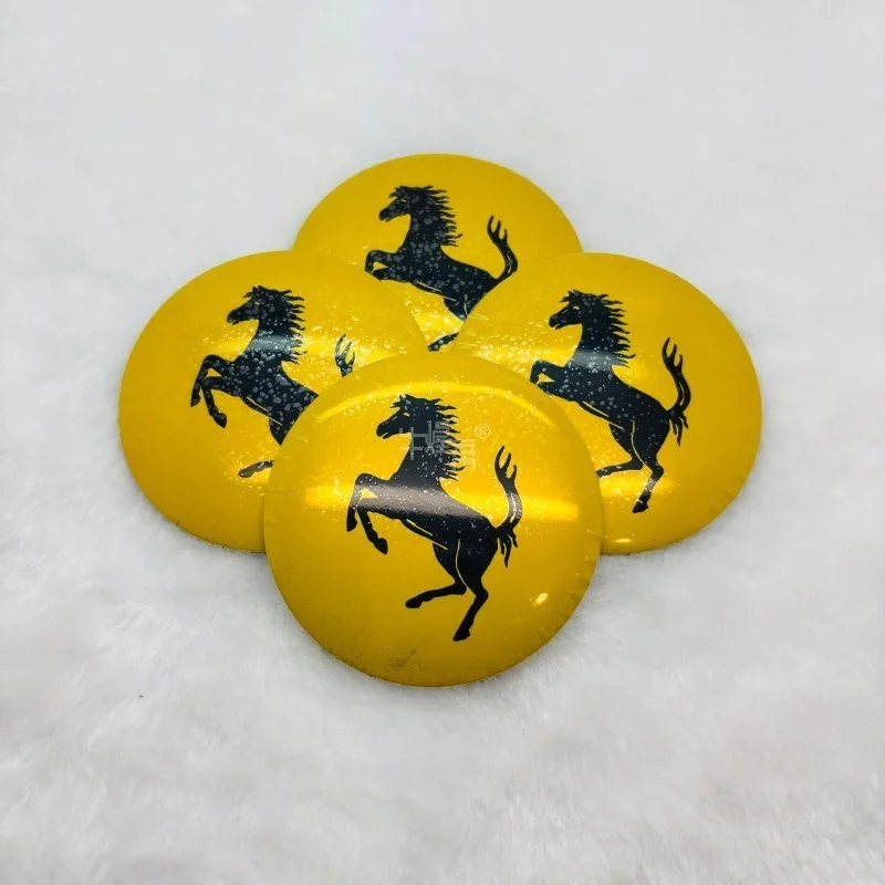 Rode Ferrari paard badge embleem voor velgen