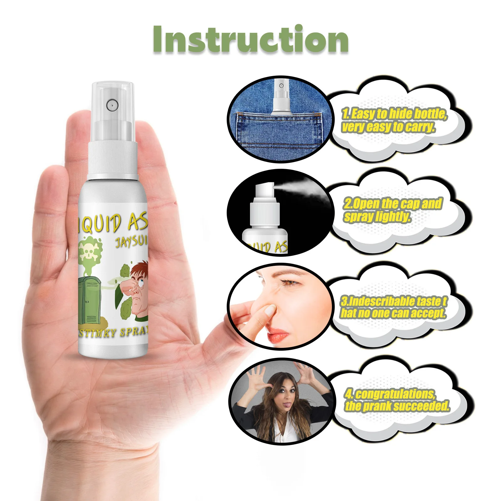 30ml Potent Fart Spray Pranks Poop Stuff Smelly Terrible Stinky Fart