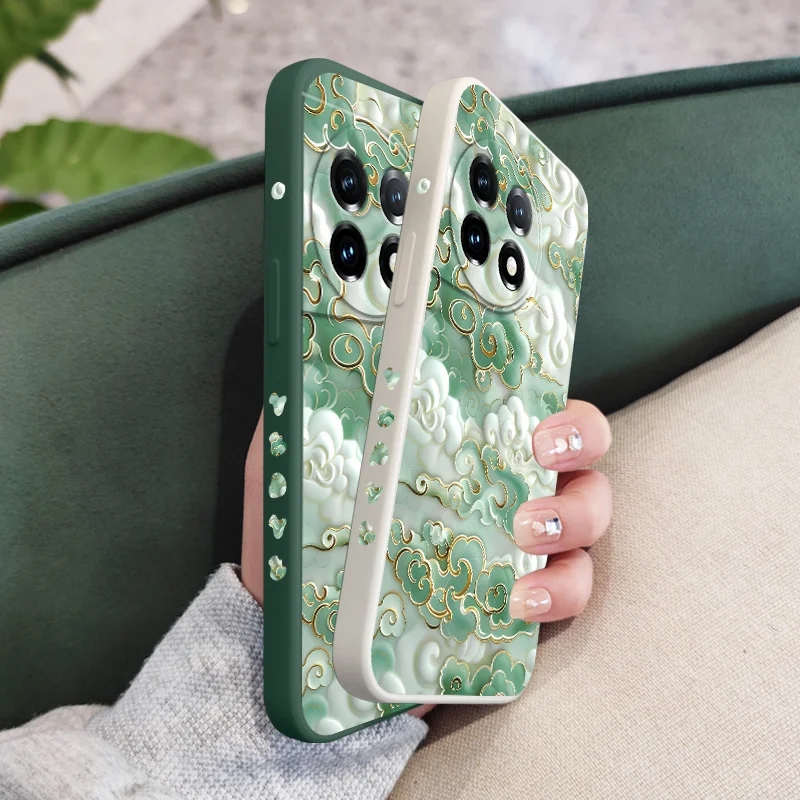 Auspicious Clouds Liquid Silicone Phone Case Cover