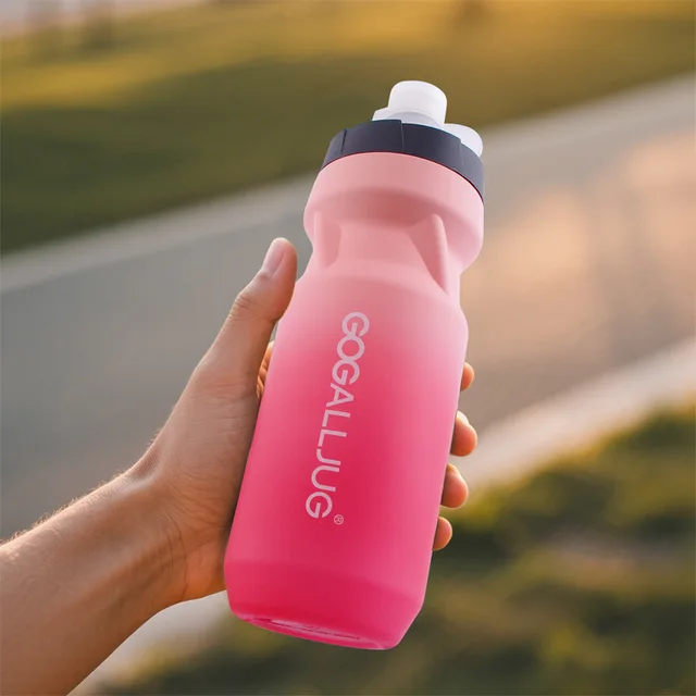 610ml Bottle Road Bike Water Bottle Outdoor Sports Plastic Portable Large Capacity Drink Fitness Exercise Squeeze Type Kettle 6