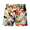 2024 Christmas New Disney Brand Mickey And Minnie Anime Print Summer Men's Fashion Beach Party Casual Shorts Y2K 4
