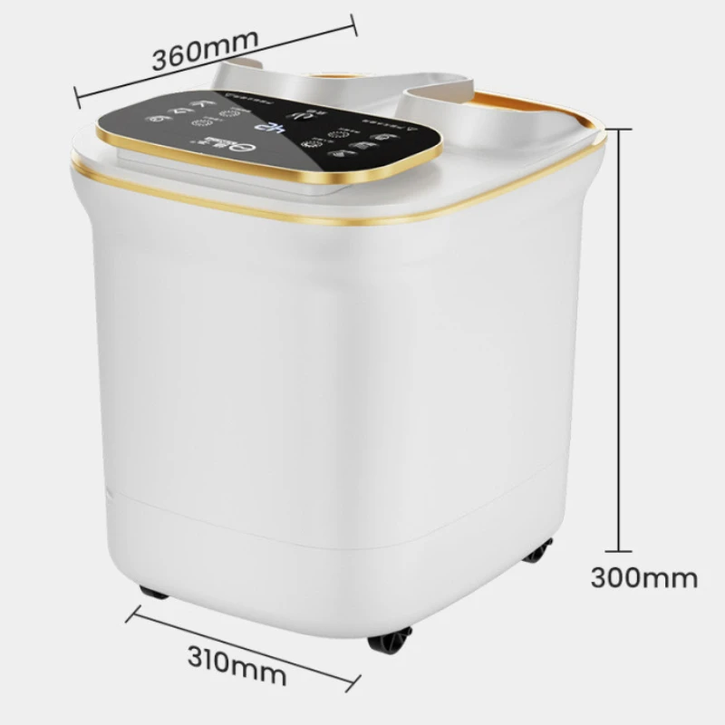 Home Electric Foot Bath Tub Fully Automatic Heating Foot Washing Basin Massage Soaking Bucket For Household Use