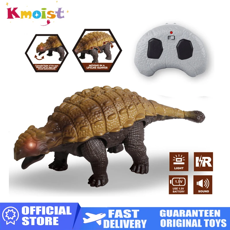 RC Dinosaur Simulation Remote Control Ankylosaurus Creative Novelty Puzzle Model Toys for Boys Halloween Christmas Kids Gifts remote control dinosaur toys