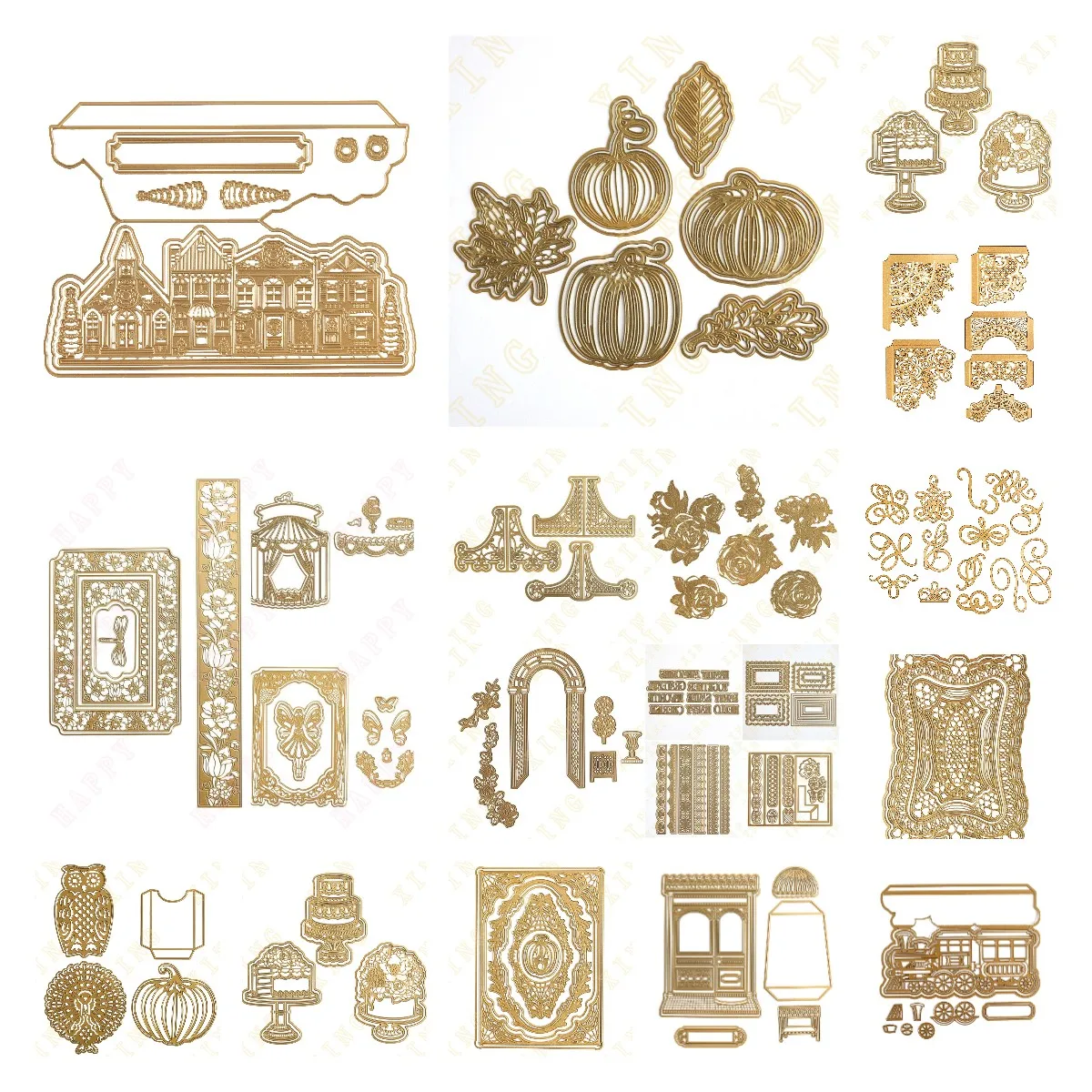 

Christmas and Halloween metal dies for crafts 2024 New Cutting Die Mold Scrapbooking Decoration Embossing Template DIY Handmade