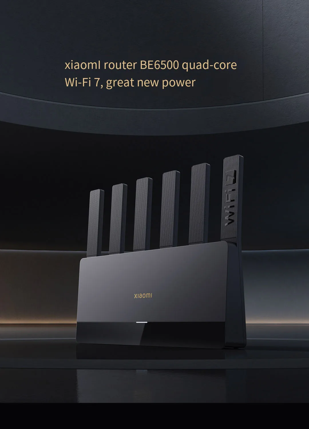 Router Xiaomi Mijia BE6500 WiFi 7 6500M con Puerto de Red Completo de 2.5G, Procesador Qualcomm de 4 Núcleos, Conexión I