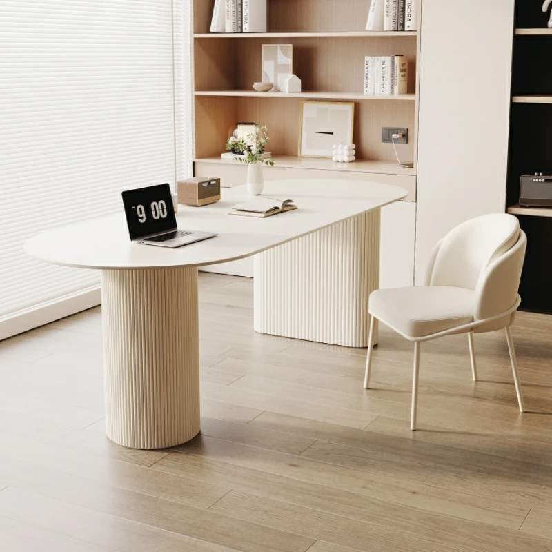 

Slate Simple Work Desk Modern Design Standing Computer Study Desk Luxury Executive Escritorio Ordenador Furniture HD50WD