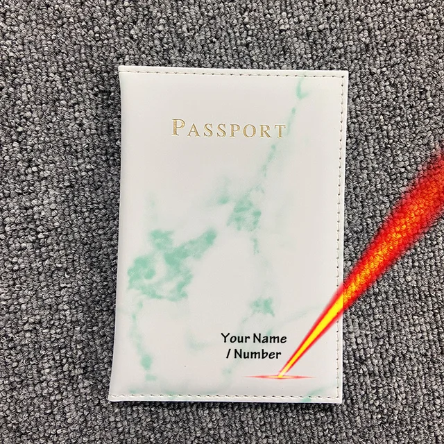 Personalized Customize Passport Cover with Names Passport Holder Travel
