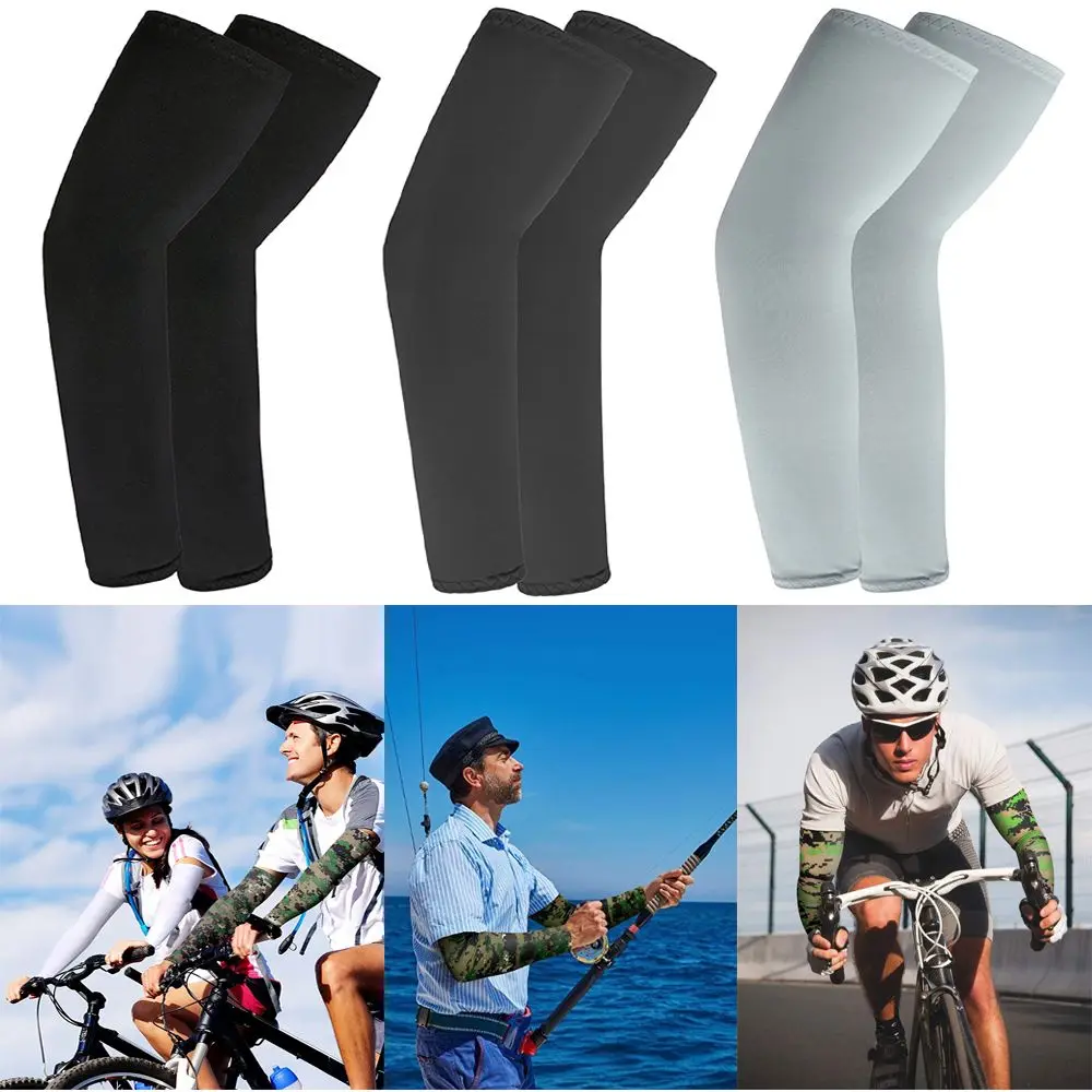 Sun Protection Arm Sleeves Exposed thumb Sportswear Running Summer Cooling Outdoor Sport Arm Cover
